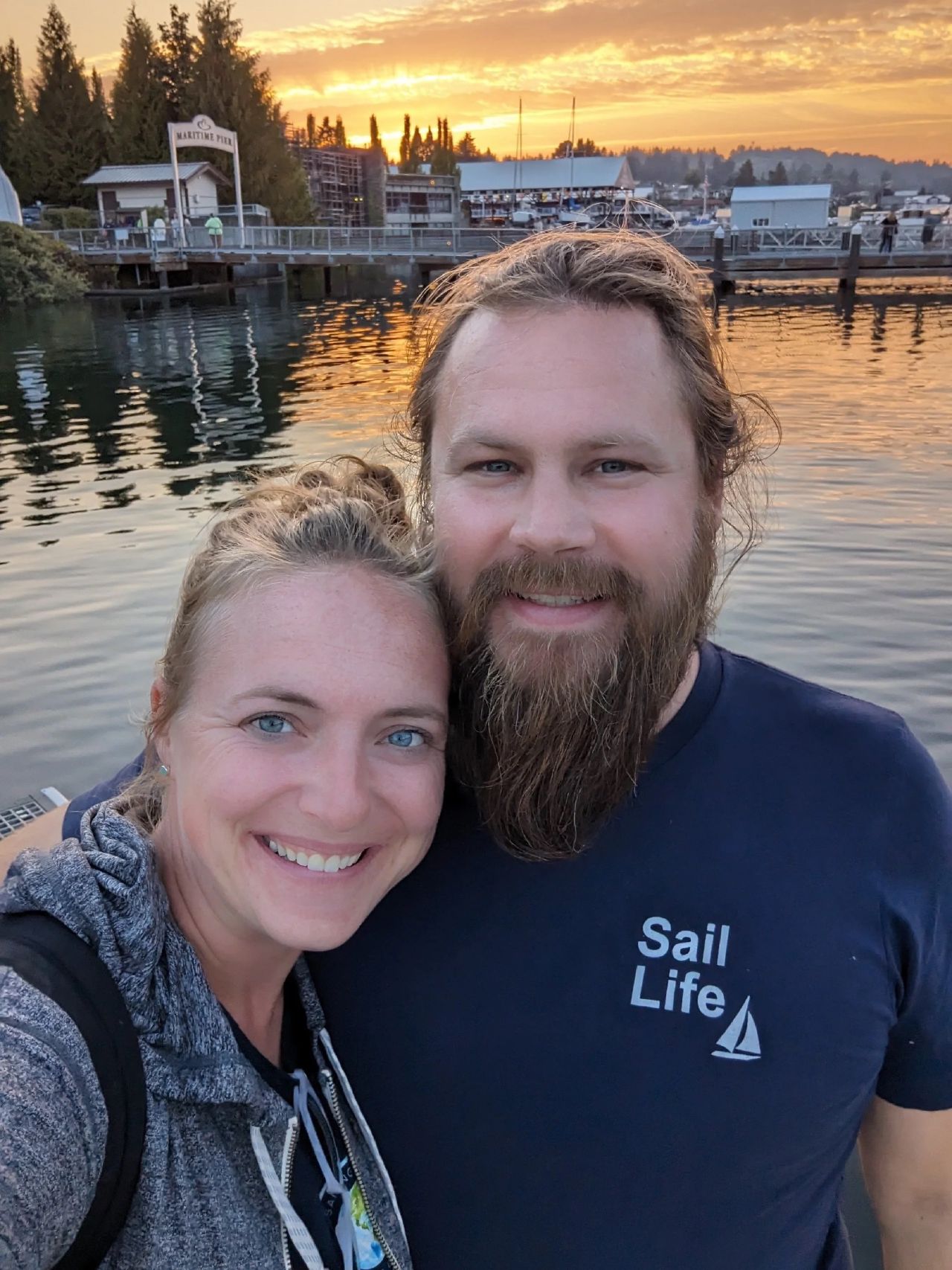 Sunset at the marina