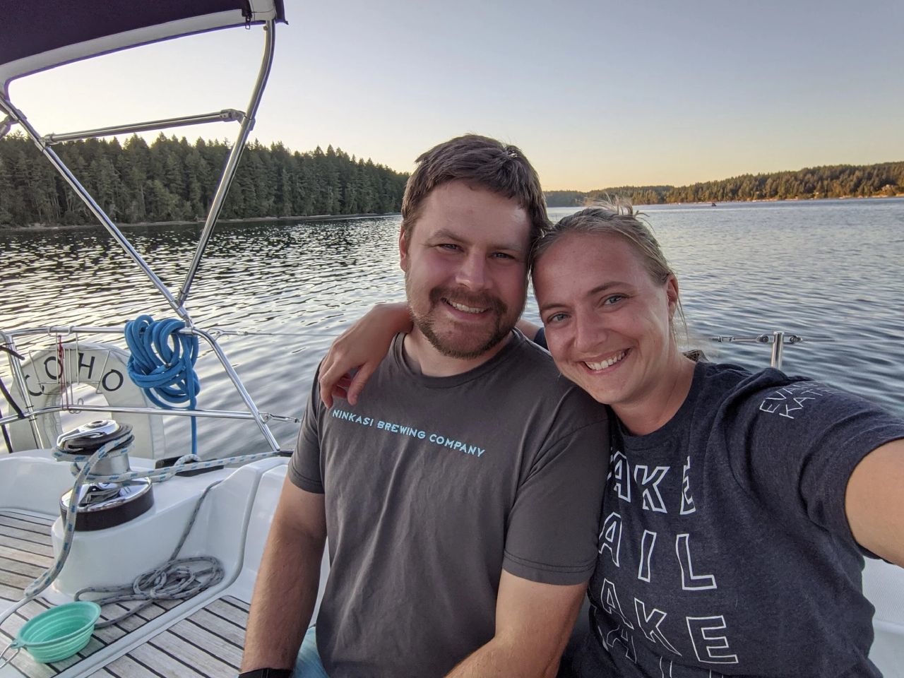 At anchor in the Puget Sound