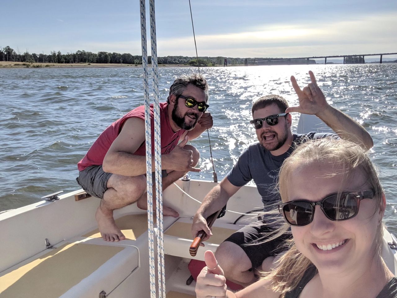 Sailing on the Columbia River in Washington