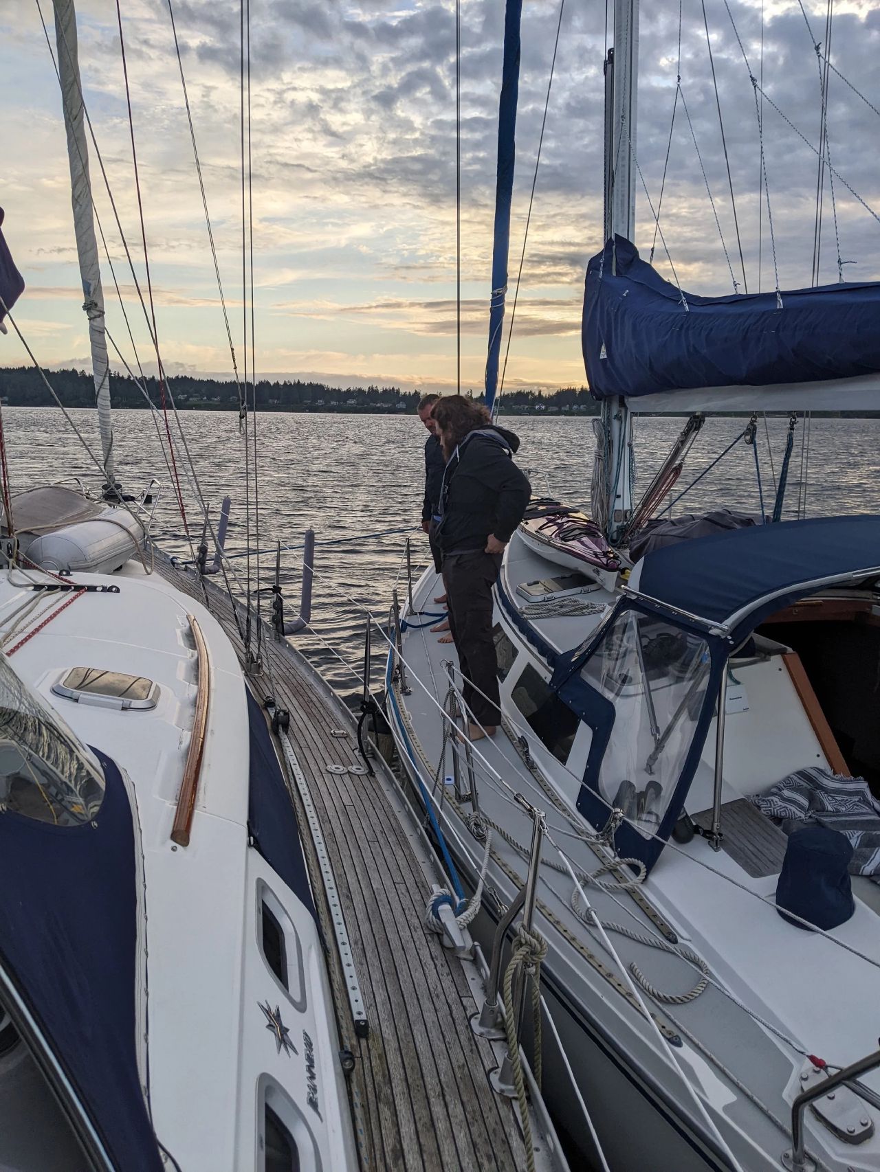 Heading out of Budd Inlet