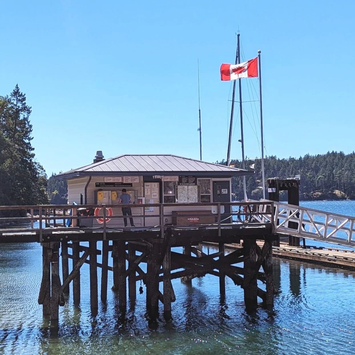 Canadian Border check-in at Bedwell Harbour