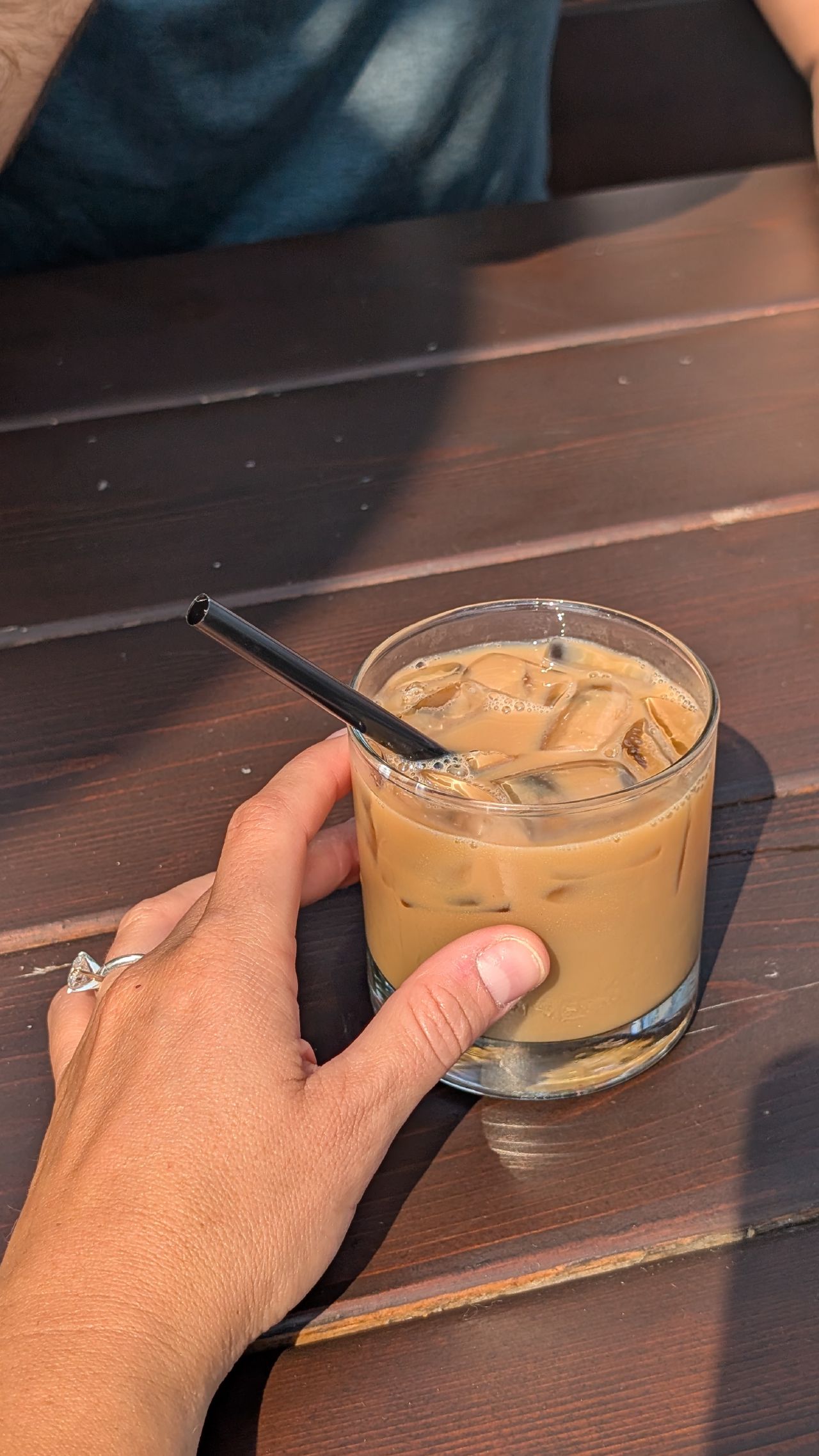 The Shaft cocktail made with cold brew coffee, Kahlua, and Baileys served on ice at a Sidney bar