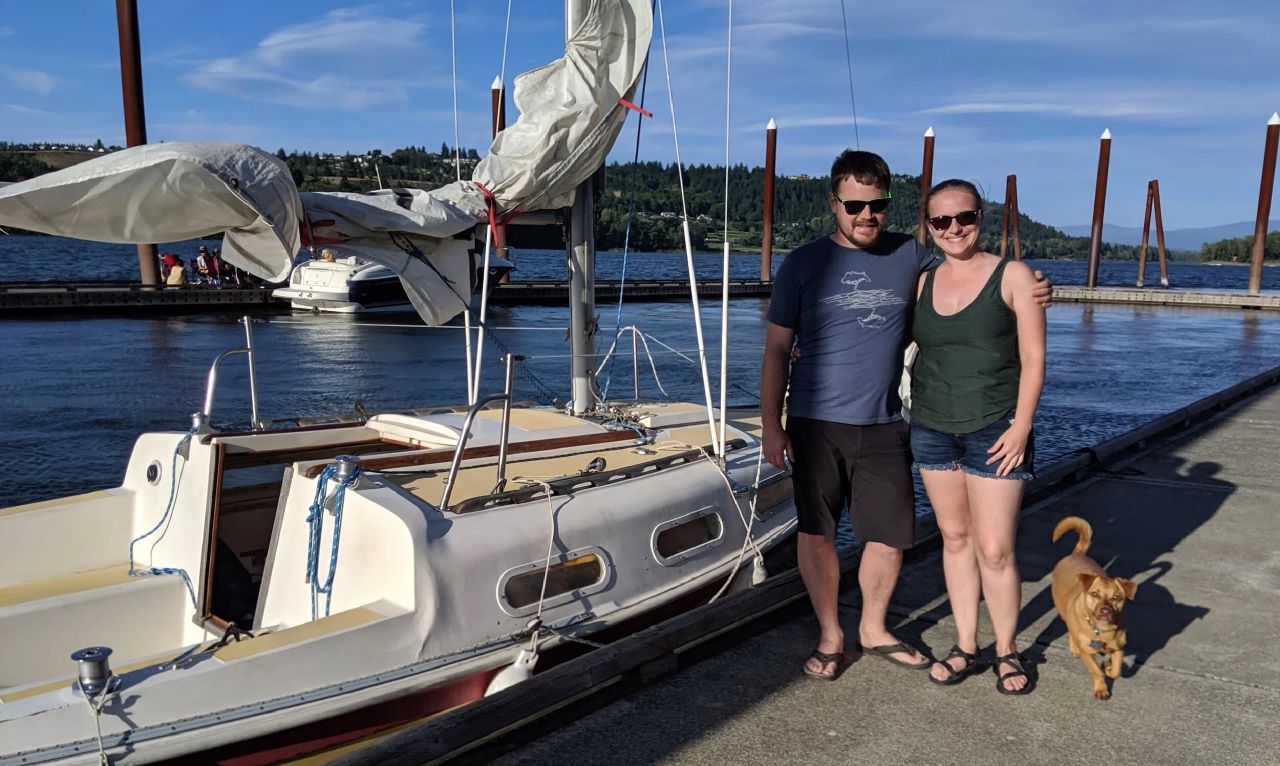 Our first sail