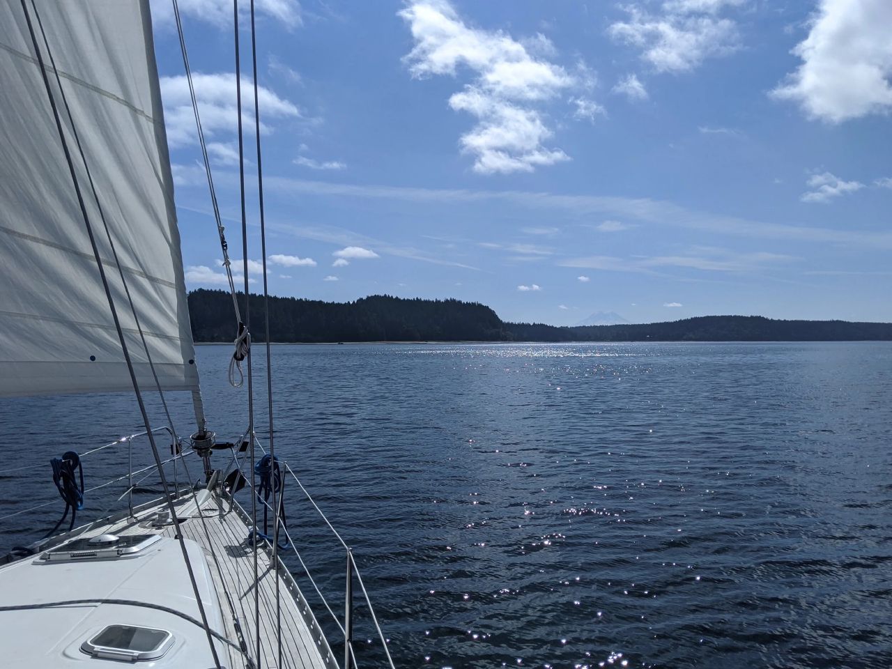 Sailing from the bow